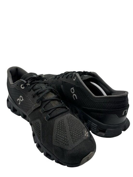 On Cloudflow Running Sneaker Shoes Mens Sz 10 Lace Up Low Top Mesh Black